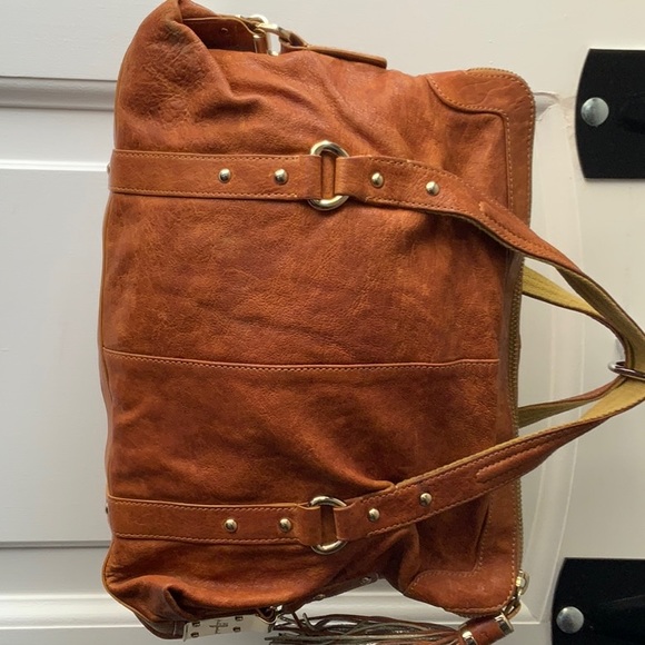 7 For All Mankind Brown Leather Handbag - Picture 7 of 10